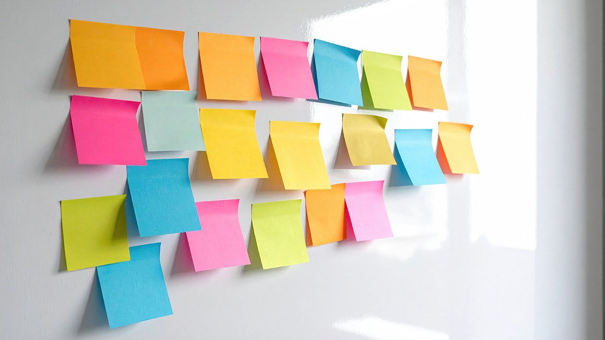 カラフルな付箋